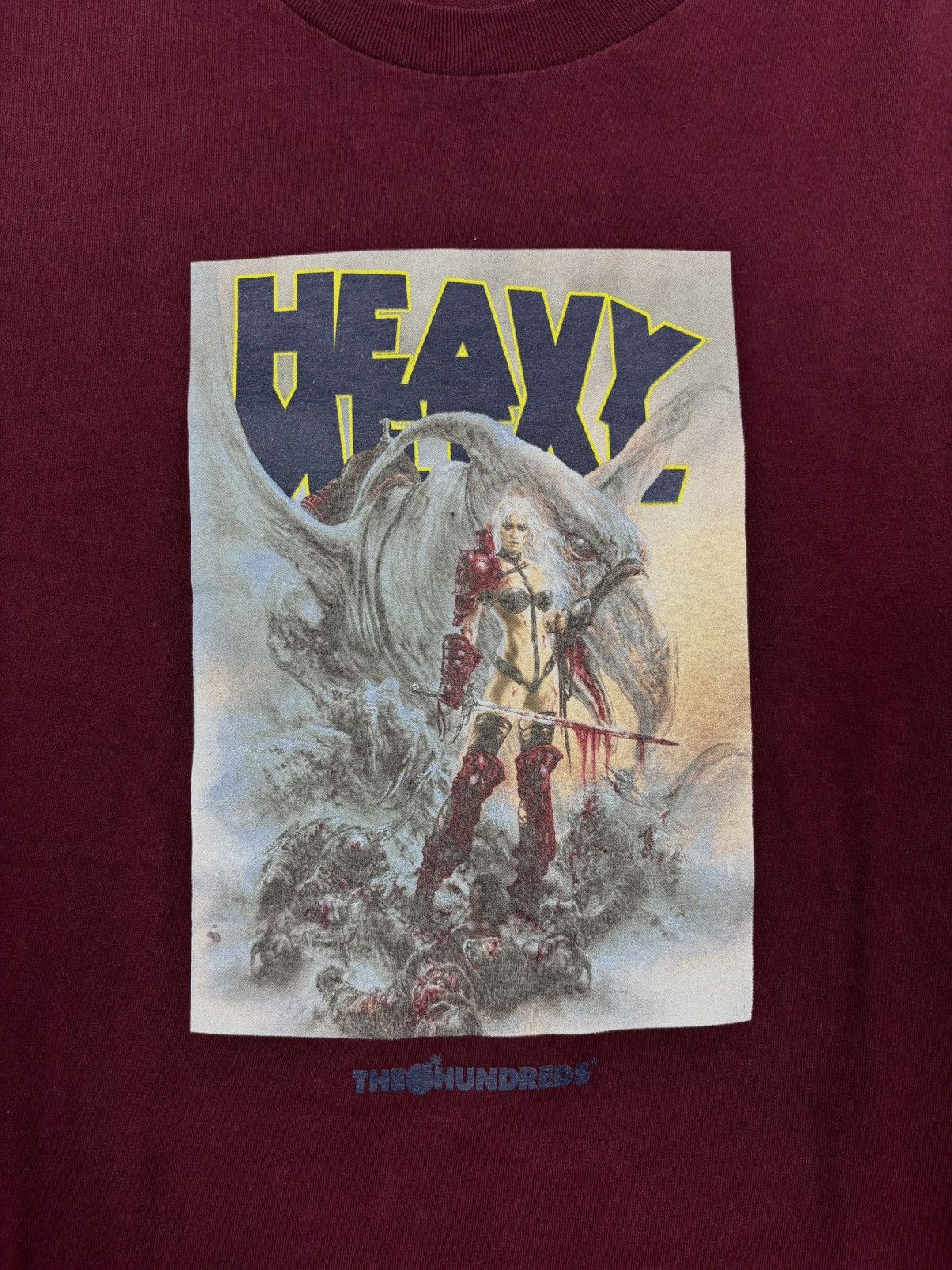 Vintage The Hundreds “Heavy Metal” Tee – Wine – Size L Size US L / EU 52-54 / 3 - 3 Thumbnail