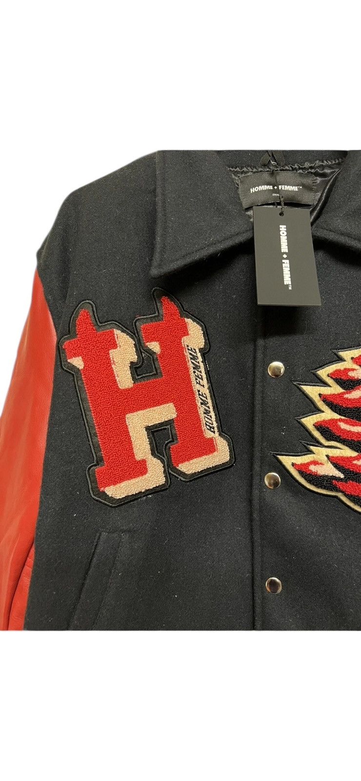 Homme + Femme La Homme Femme Small ( Fits Like Medium ) Varsity Jacket Red Size US S / EU 44-46 / 1 - 7 Thumbnail