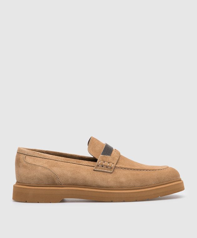 image of Brunello Cucinelli O1W1Db10524 Loafers In Medium Brown, Women's