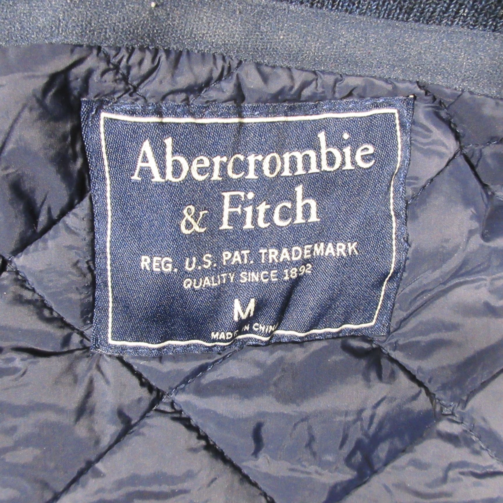 Abercrombie & Fitch Abercrombie & Fitch Jacket Mens M Bomber Insulated Quilted Blade Collar Zip Stand-Up Gray 90s Preppy Casual Walking Jacket Size US M / EU 48-50 / 2 - 5 Thumbnail