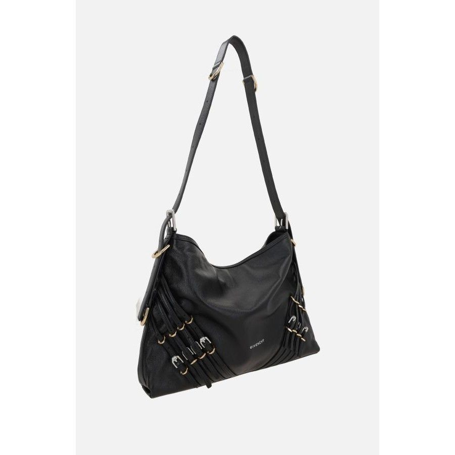 Givenchy GIVENCHY VoYou Medium Black Shiny Leather Shoulder Bag New & Size ONE SIZE - 2 Thumbnail