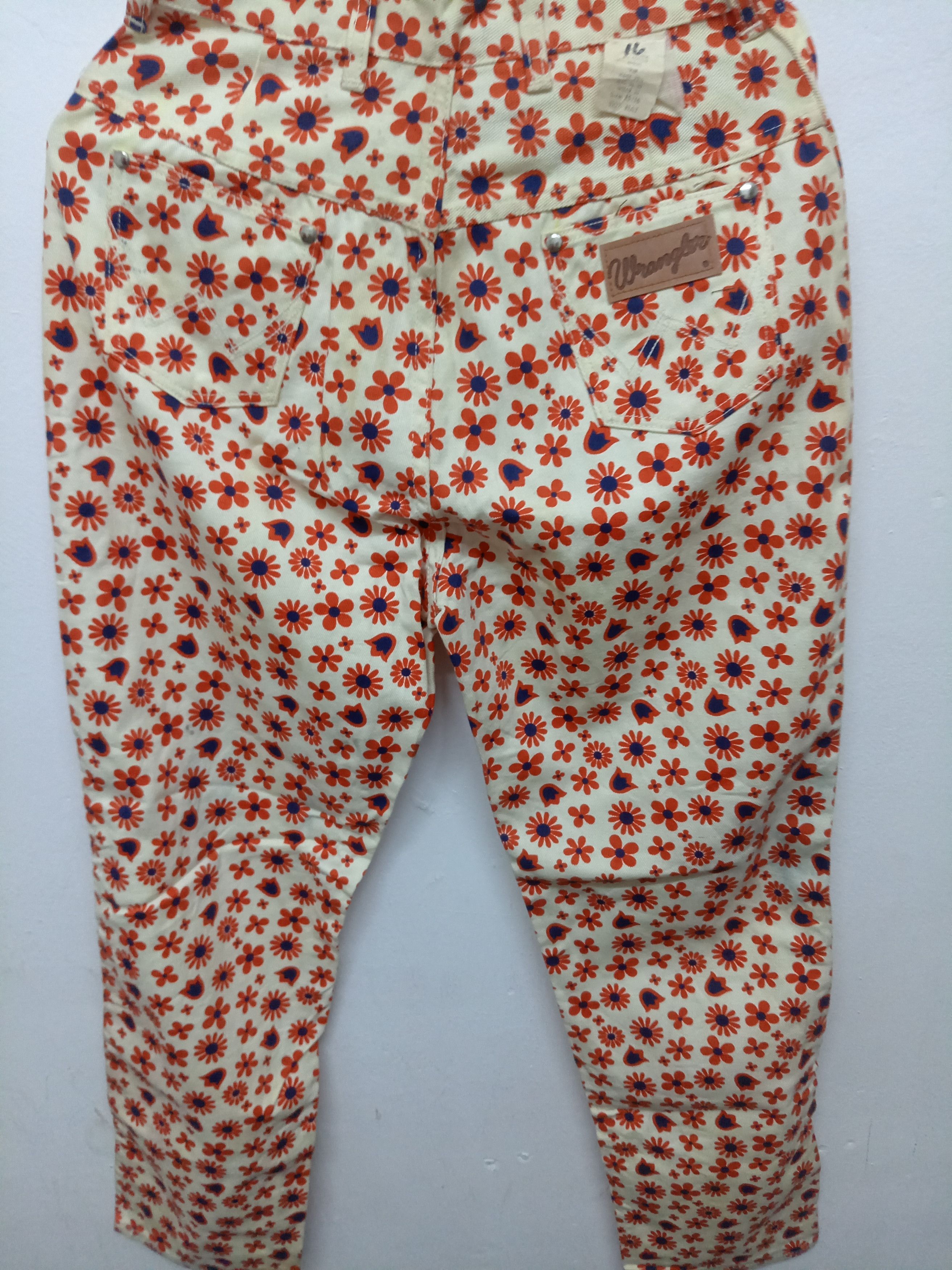Wrangler Vintage 70's wrangler floral hippies jeans size 26 Size 26" / US 2 / IT 38 - 1 Thumbnail