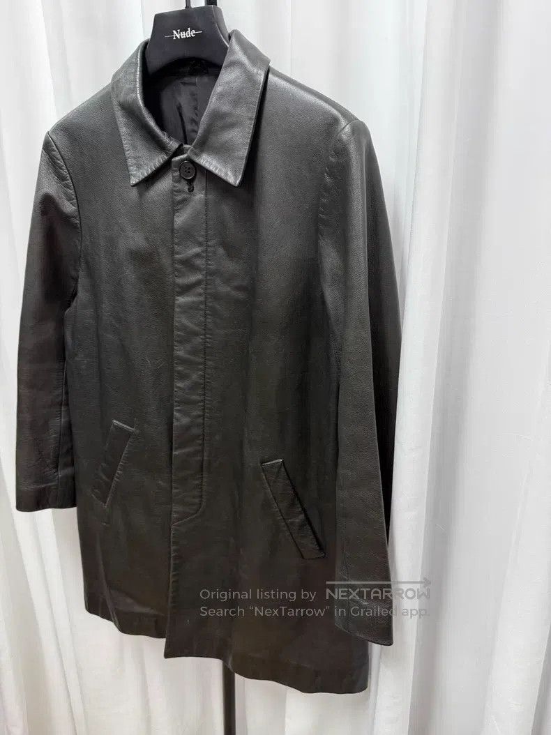 Yohji Yamamoto YOHJI YAMAMOTO Leather coat Size US M / EU 48-50 / 2 - 2 Thumbnail