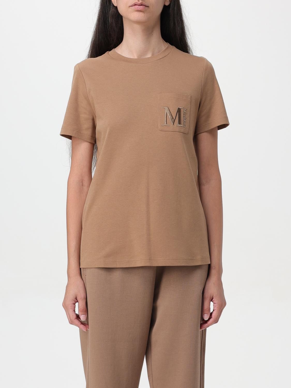 Max Mara Max Mara T-Shirt Woman Beige Size S / US 4 / IT 40 - 1 Thumbnail