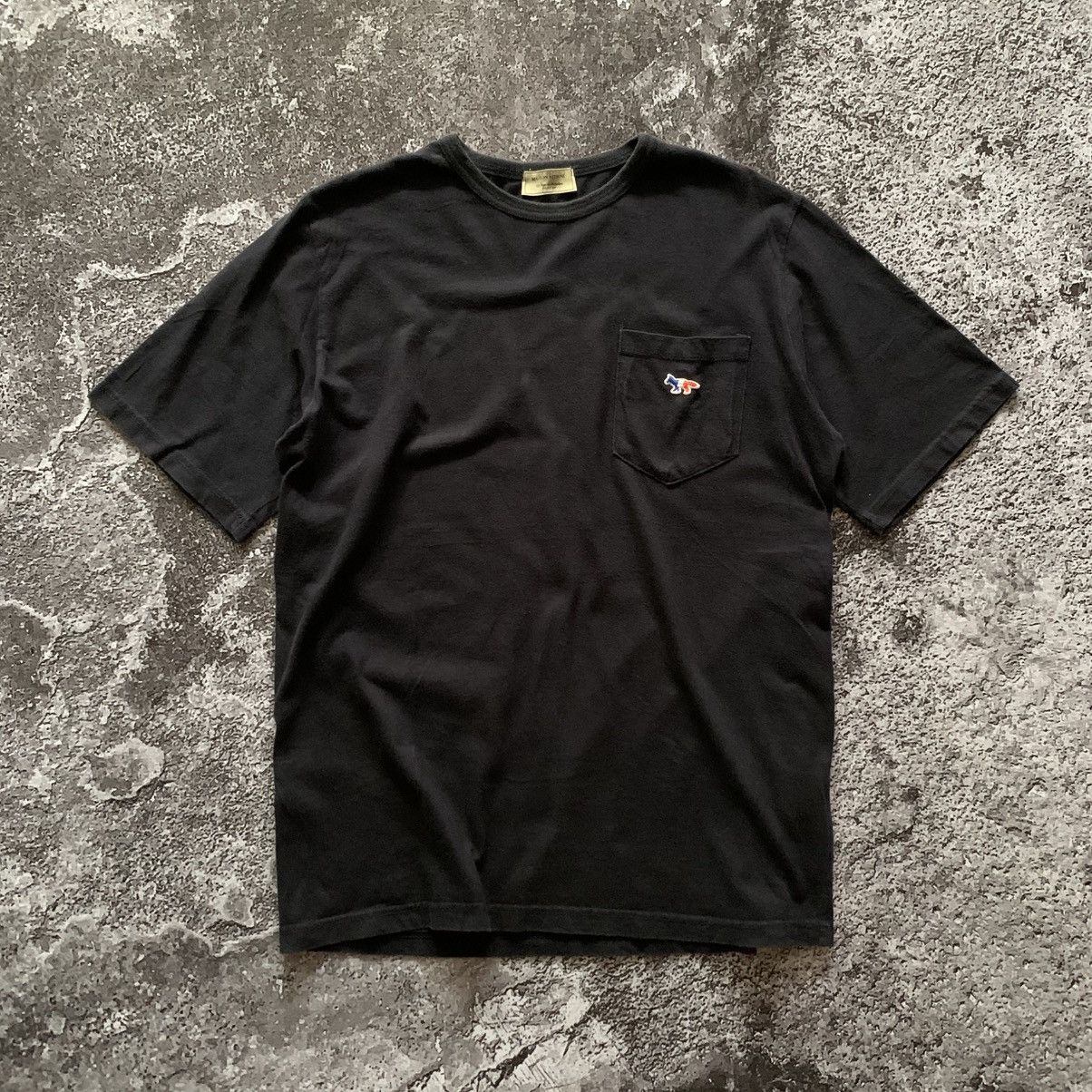 Maison Kitsune Maison Kitsune Tricolor Fox Logo Pocket T-Shirt Size US L / EU 52-54 / 3 - 1 Thumbnail