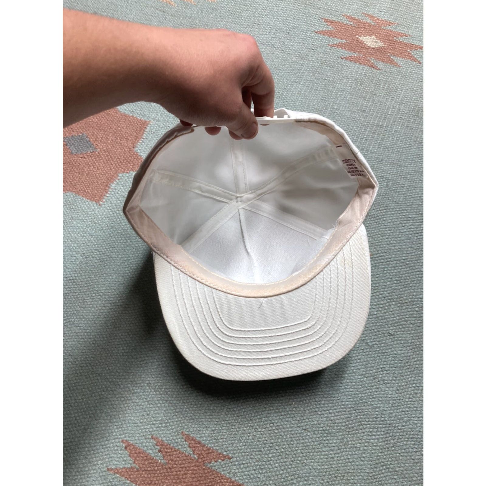 Vintage VINTAGE GMC SnapBack Hat Cap American USA White Adjustable Men Hat Cap Truck Automobile Car Mechanic Made in USA Size ONE SIZE - 5 Thumbnail