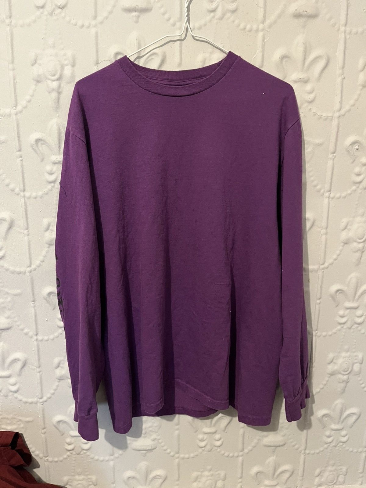 Supreme Supreme X Clayton Peterson Purple Long Sleeve Tee Size US M / EU 48-50 / 2 - 5 Thumbnail