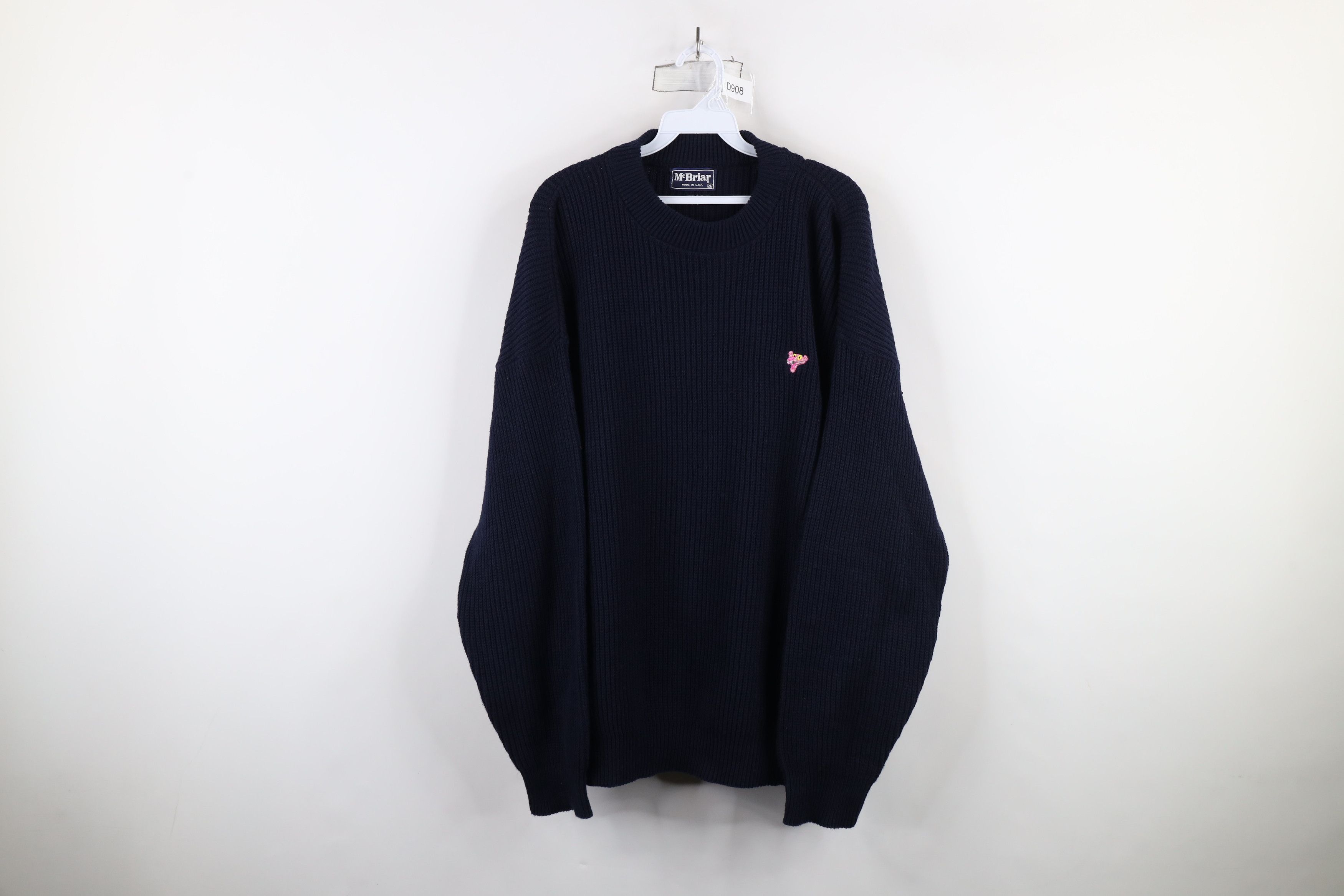 Vintage Vintage 90s Streetwear Pink Panther Ribbed Knit Sweater USA Size US XL / EU 56 / 4 - 1 Thumbnail