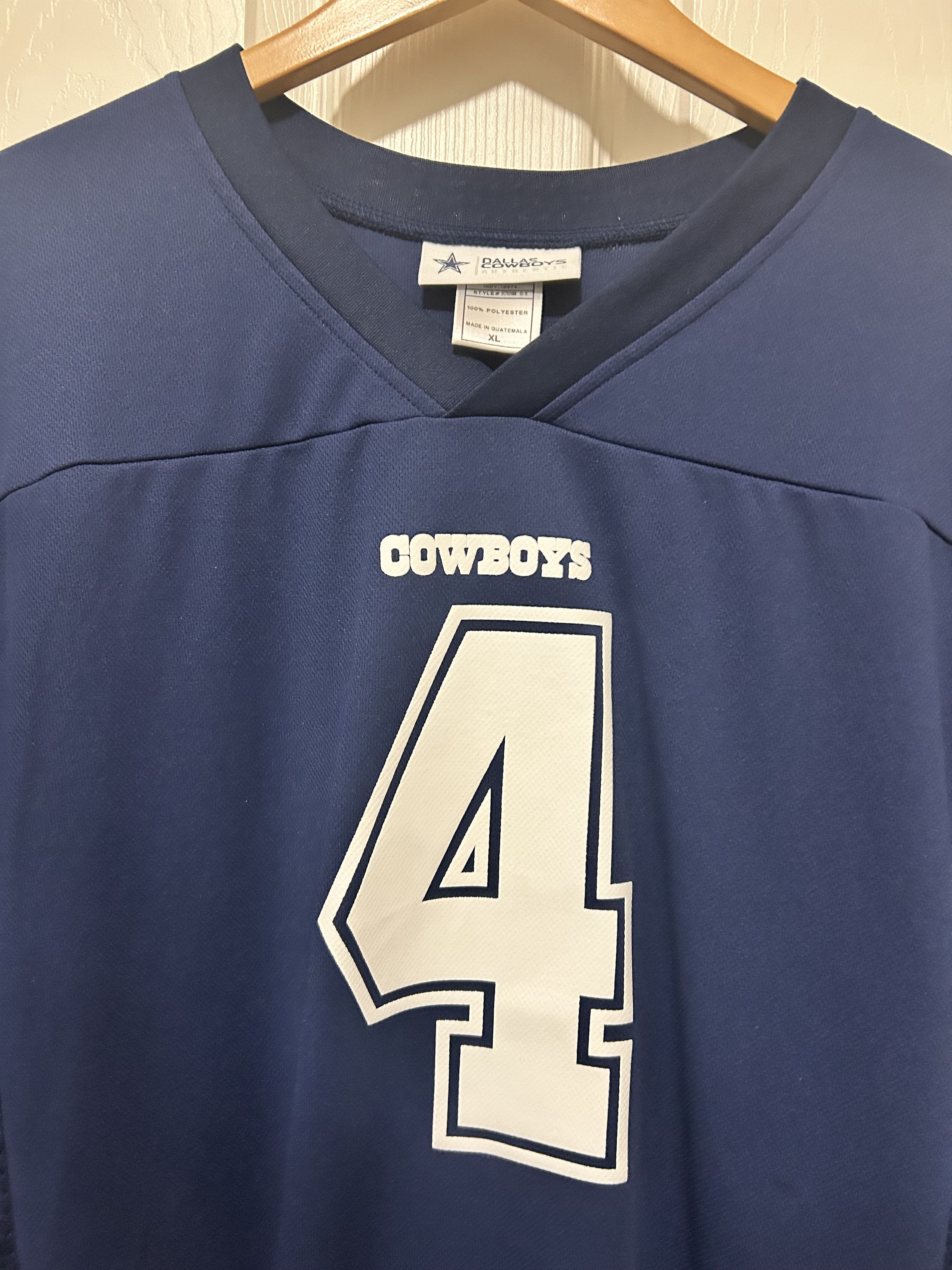 NFL NWOT #4 Dak Prescott Jersey Mens XL Dallas Cowboys Authentic Size US XL / EU 56 / 4 - 4 Thumbnail