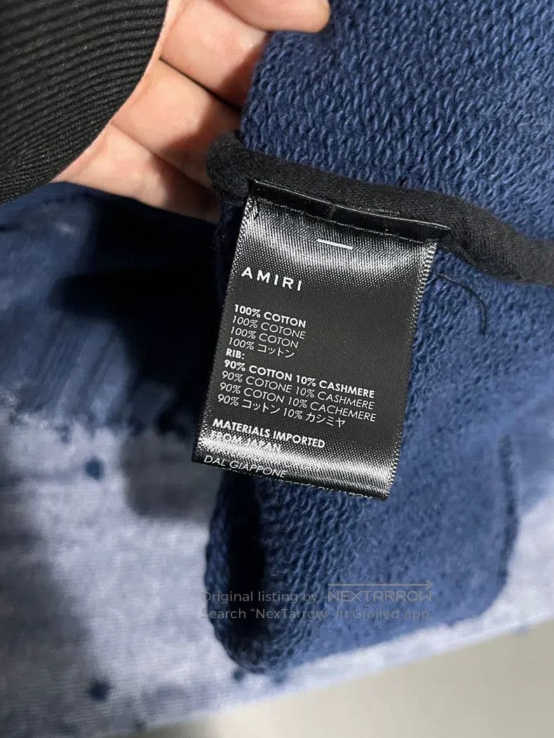 Amiri Amiri Blue shotgun zipper sweater jacket Size US XS / EU 42 / 0 - 7 Thumbnail