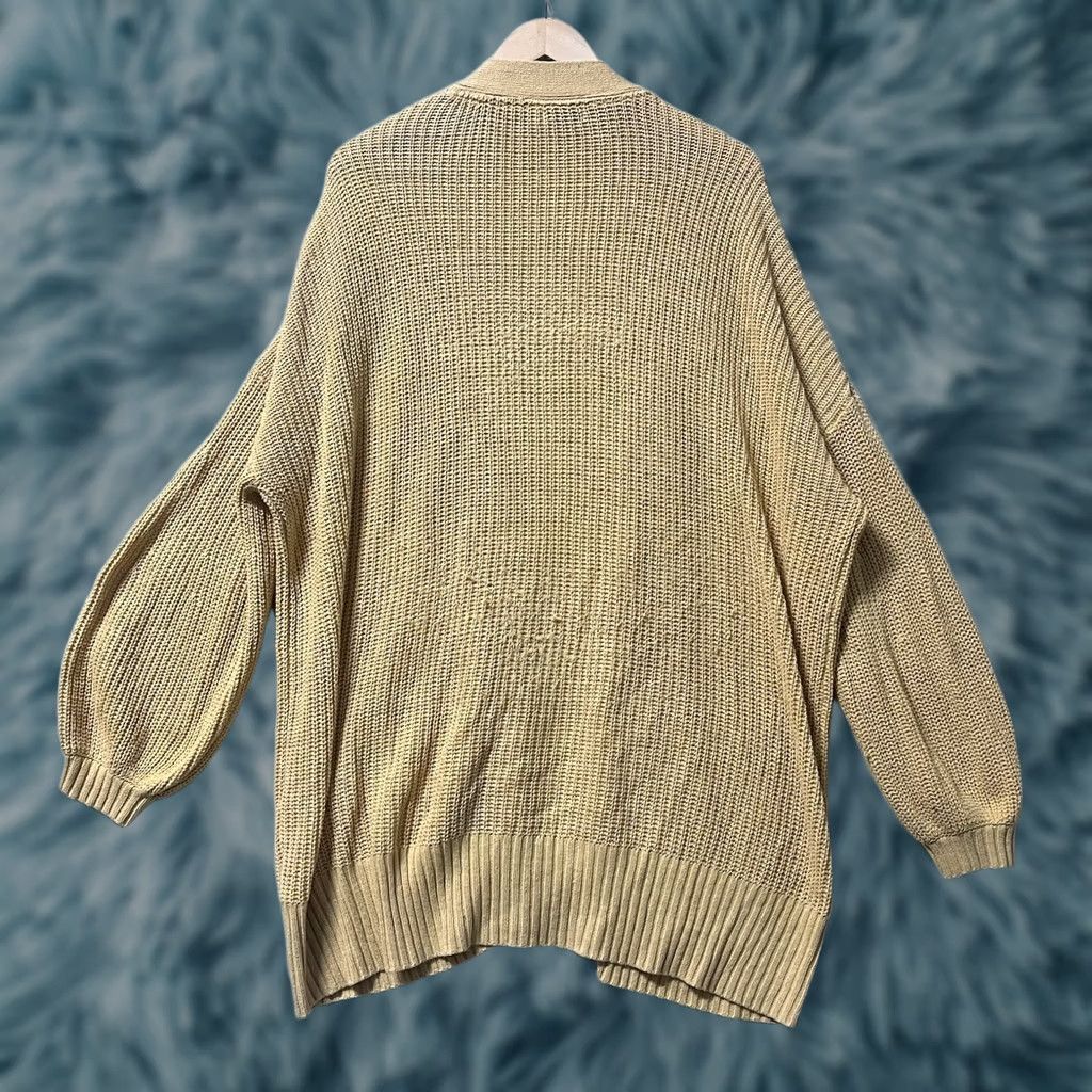 Bdg BDG Knit Long Cardigan Open Front Gold L Women Sweater Cardigan Open Front Flaws See Pic Fall Spring Winter Casual Clothing Size L / US 10 / IT 46 - 1 Thumbnail