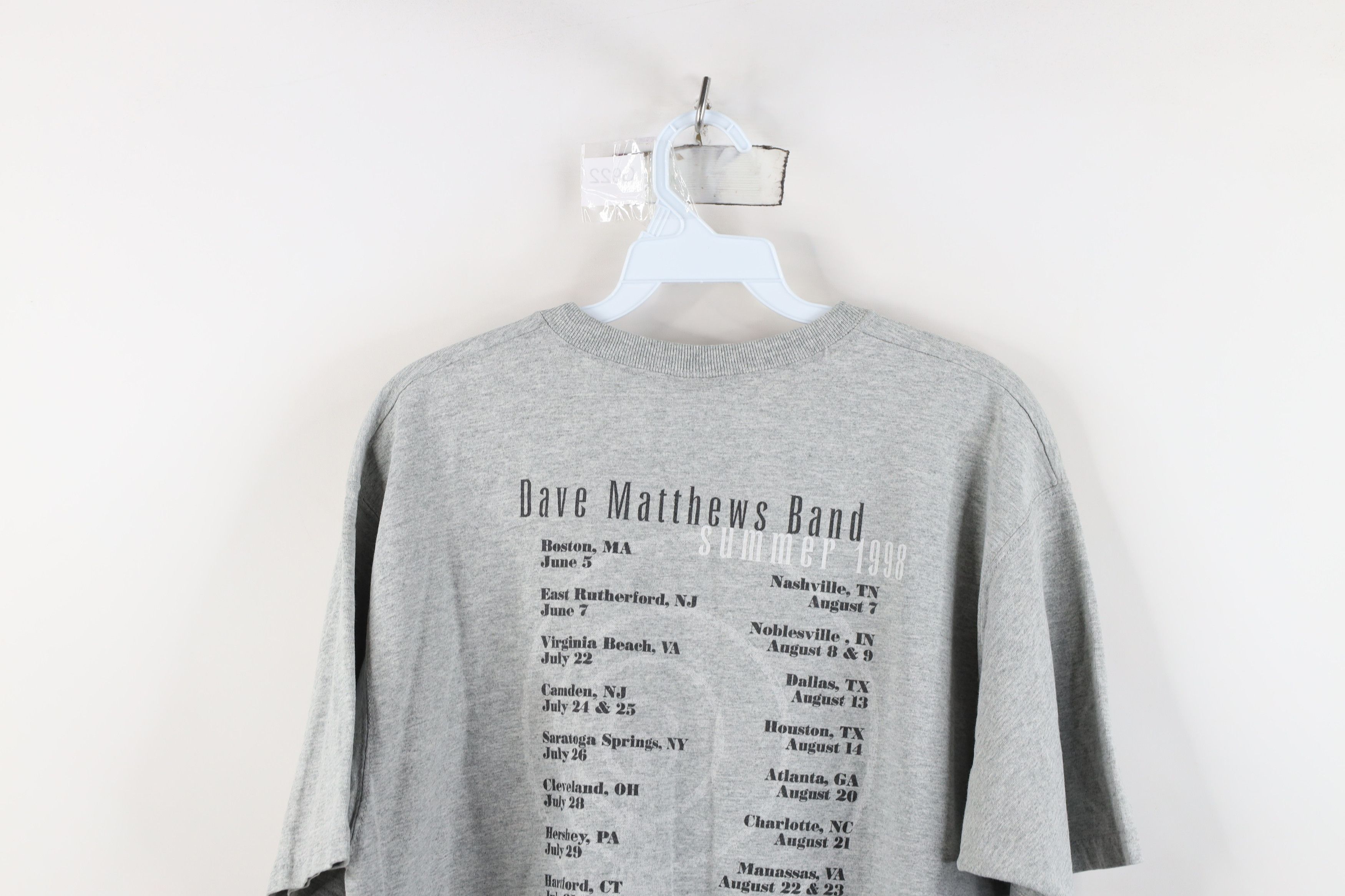 Vintage Vintage 90s Dave Matthews Band Short Sleeve T-Shirt Gray Size US L / EU 52-54 / 3 - 12 Thumbnail