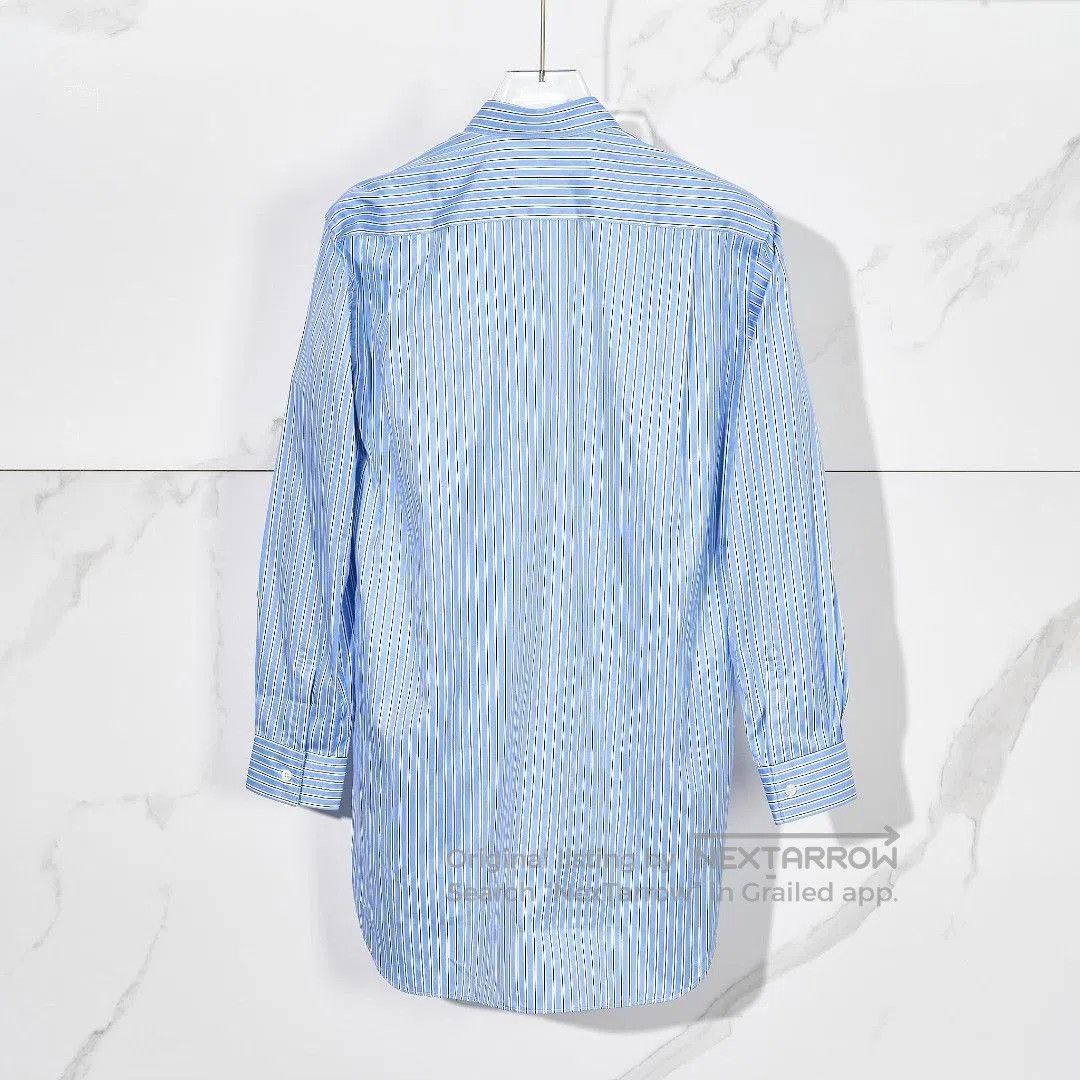 Comme des Garcons Comme des Garçons Men's Deconstructed Striped Shirt. Size US S / EU 44-46 / 1 - 6 Thumbnail