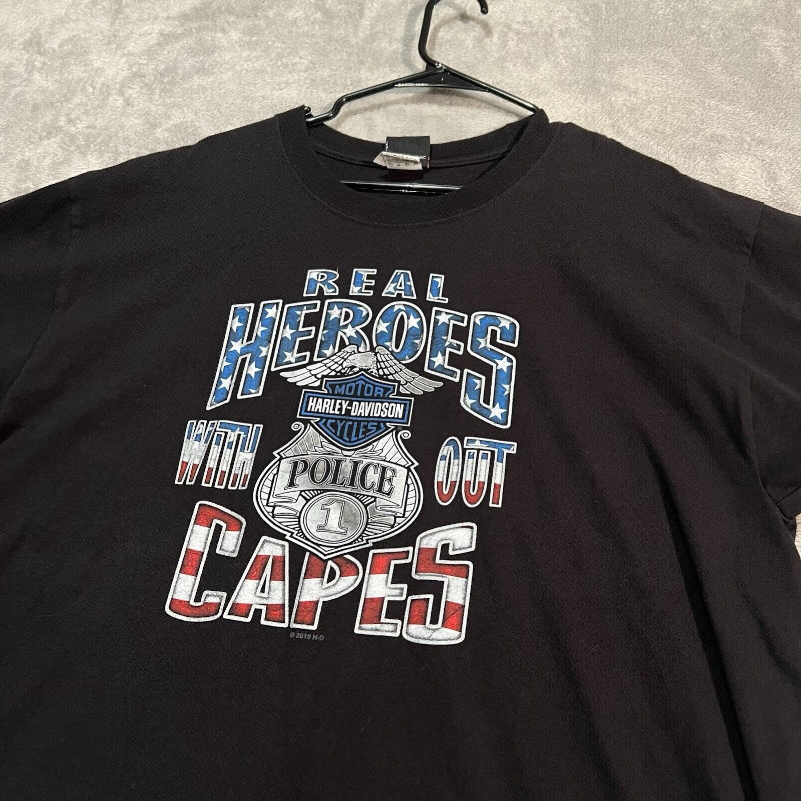 Harley Davidson Harley Davidson Shirt Men XL Black Support Police Motorcycle Size US XL / EU 56 / 4 - 2 Thumbnail