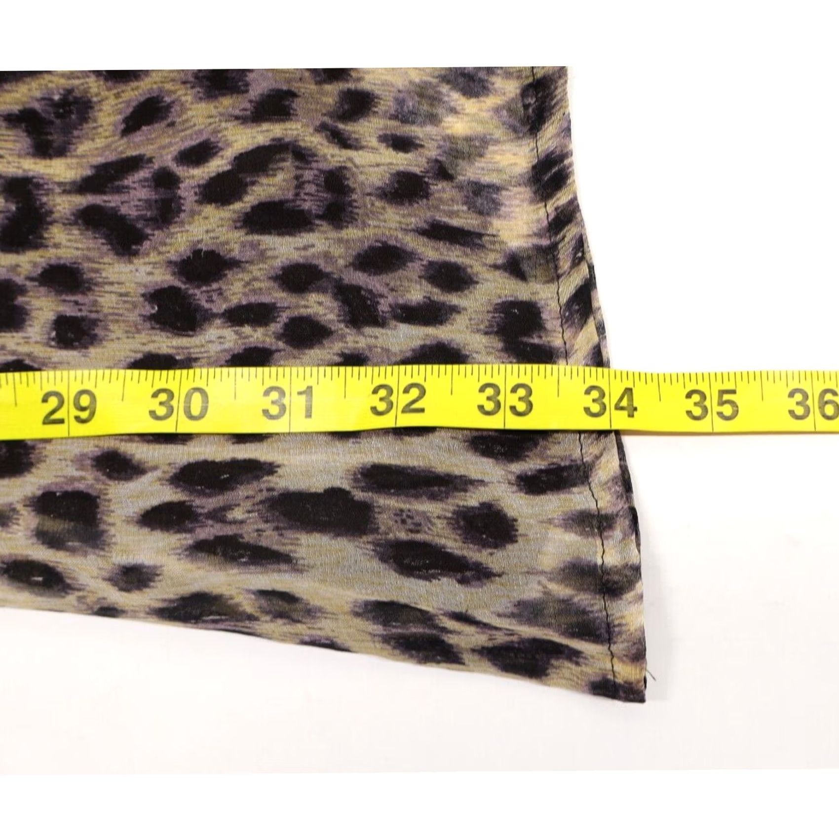Vintage VINTAGE Buffalo Sheer Leopard Print Long Sleeve Dress Leather Detail S PS Petite Womens Size S / US 4 / IT 40 - 5 Thumbnail
