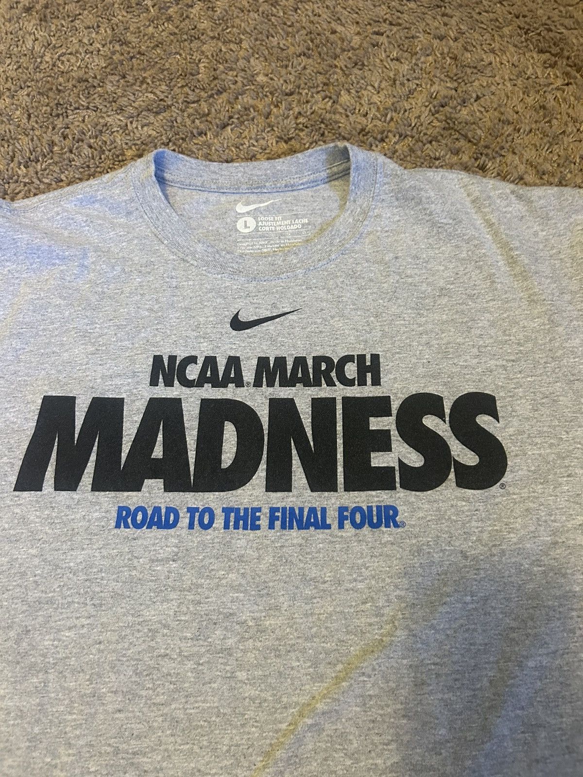 Nike 2010 Grey Nike NCAA Madness shirt Size US L / EU 52-54 / 3 - 2 Thumbnail