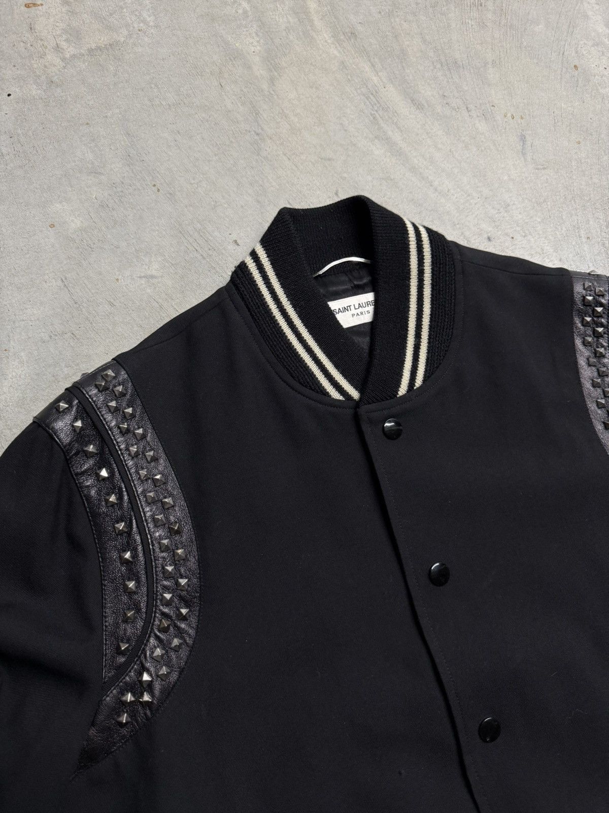 Saint Laurent Paris Saint Laurent S/S16 Studded Surf & Sound Teddy Jacket Size US M / EU 48-50 / 2 - 4 Thumbnail