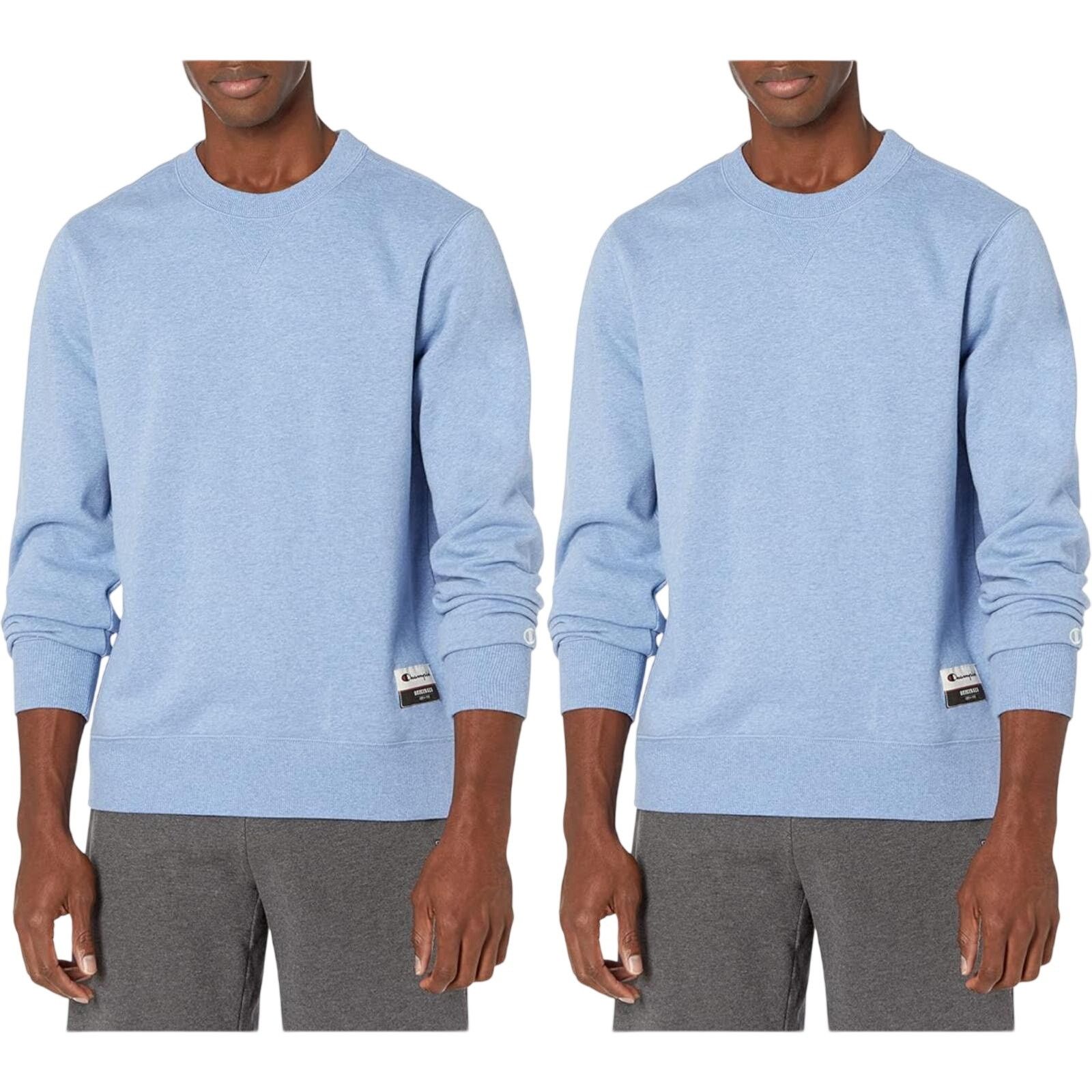 Champion 2 New Champion Mens Medium Sueded Fleece Pullover Sweatshirt Size US M / EU 48-50 / 2 - 1 Thumbnail