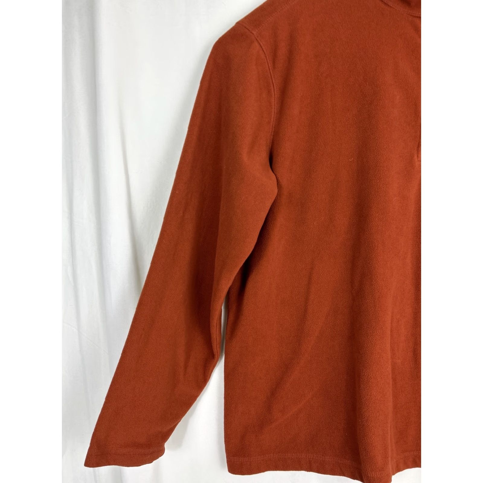 Eddie Bauer Eddie Bauer Mens XL Burnt Orange Fleece 1/4 Zip Up Jacket Size US XL / EU 56 / 4 - 2 Thumbnail