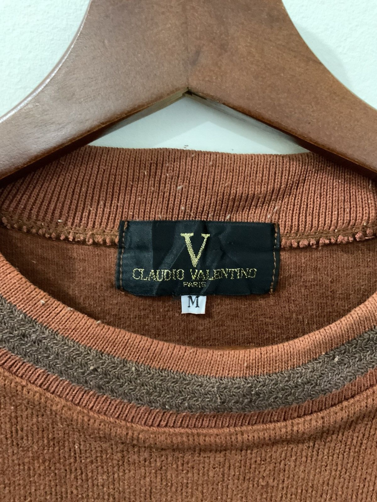 Japanese Brand Vintage Claudio Valentino Paris Sweatshirt Size US M / EU 48-50 / 2 - 9 Thumbnail