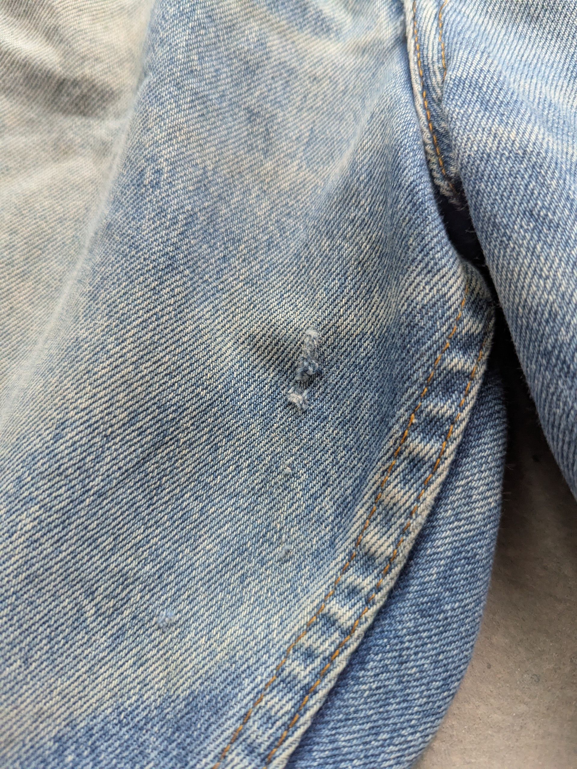 Levi's × Vintage Vintage Levis Denim Distressed Custom Patchwork Punk Style Size US 32 / EU 48 - 12 Thumbnail