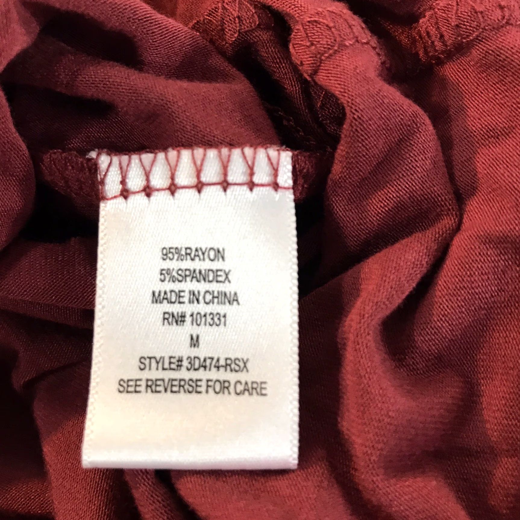 Vintage CHARLOTTE RUSSE Berry Bodycon Dress Long Sleeve V-Neck Knee Length Women's Size M Size M / US 6-8 / IT 42-44 - 3 Thumbnail