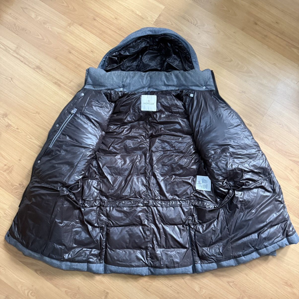 Moncler Moncler Aymon Giubbotto Hooded WOOL Down Puffer Jacket Parka Size US XXL / EU 58 / 5 - 6 Thumbnail
