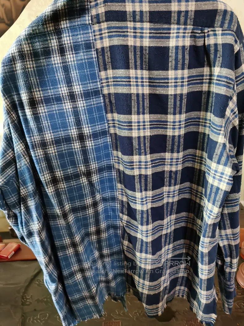 Greg Lauren Greg Lauren Spliced Plaid Shirt Size US M / EU 48-50 / 2 - 3 Thumbnail