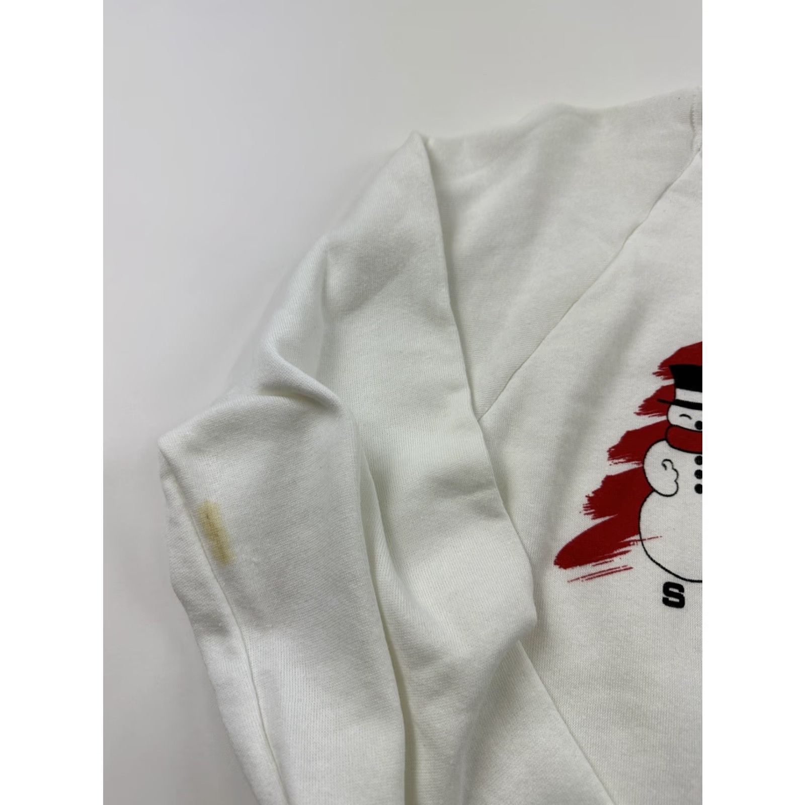 Jerzees VINTAGE Jerzees Russell Sweatshirt Mens Medium White Sno Cool USA Made Christmas Size US M / EU 48-50 / 2 - 4 Thumbnail