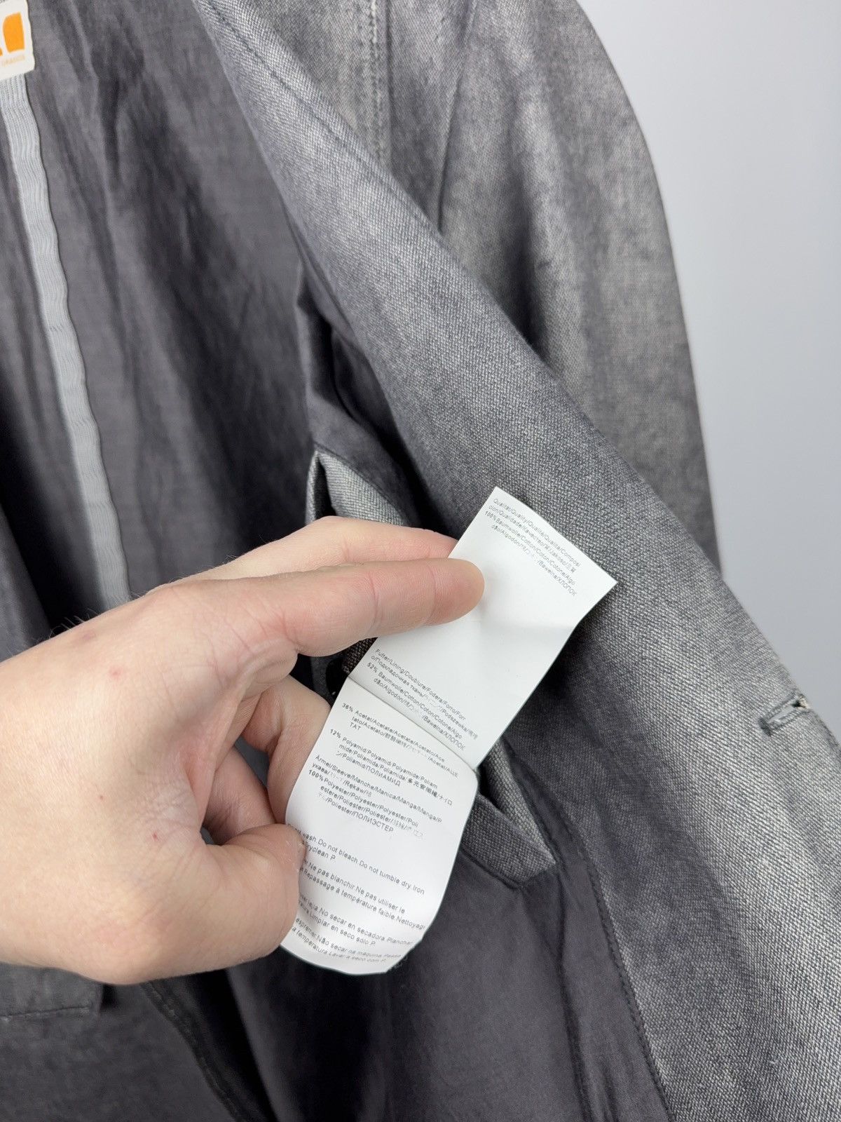 Hugo Boss 00s Luxury Boss Orange Washed Grey Casual Tailored Blazer M Size 38R - 13 Thumbnail