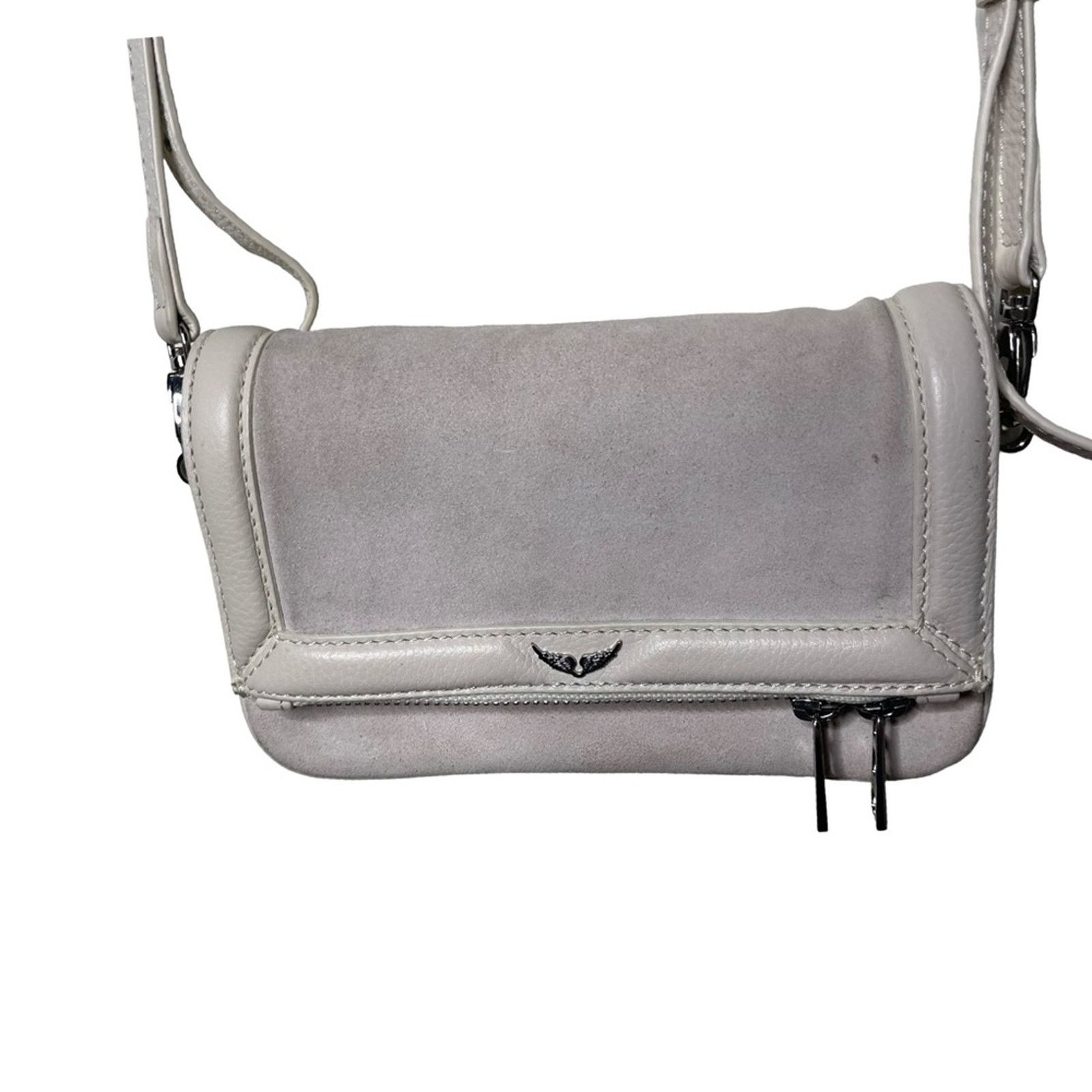 Zadig & Voltaire Zadig & Voltaire Rock Nano Novel Bag Flash stone washed whit Size ONE SIZE - 8 Thumbnail