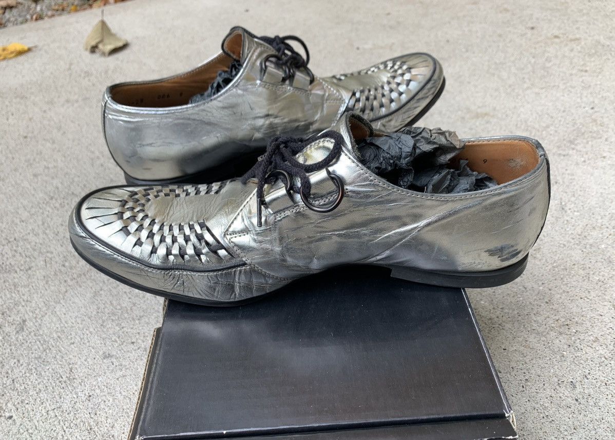 Number (N)ine Number (N)ine SS04 Silver Derby Shoes Size US 9 / EU 42 - 4 Thumbnail