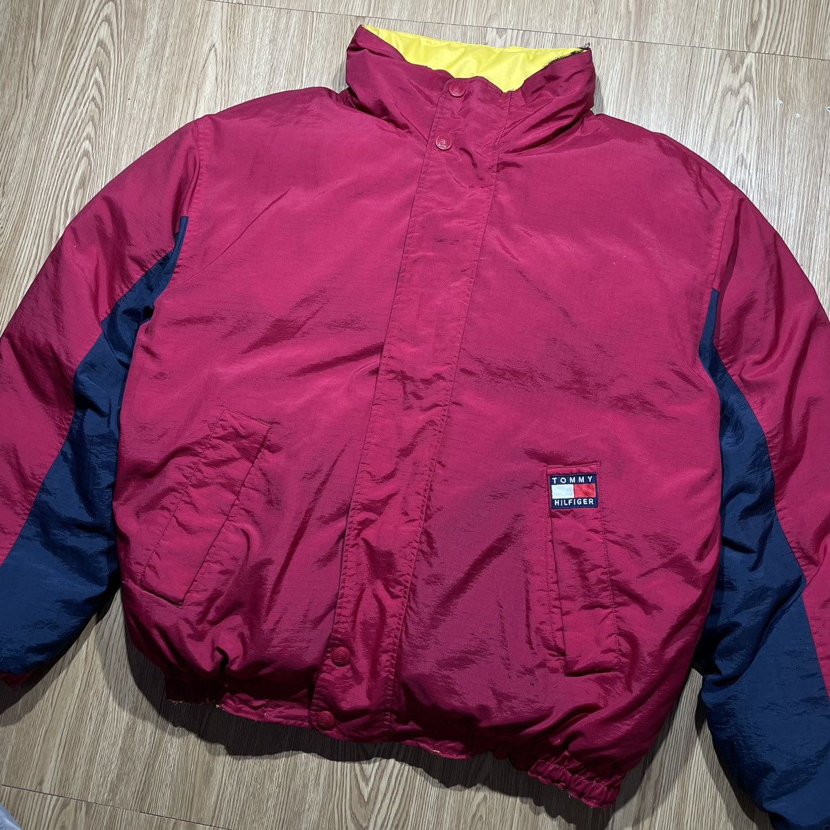 Tommy Hilfiger × Vintage Puffer Tommy Hilfiger Vintage 90’s Big Logo Reversible Size US XL / EU 56 / 4 - 24 Thumbnail