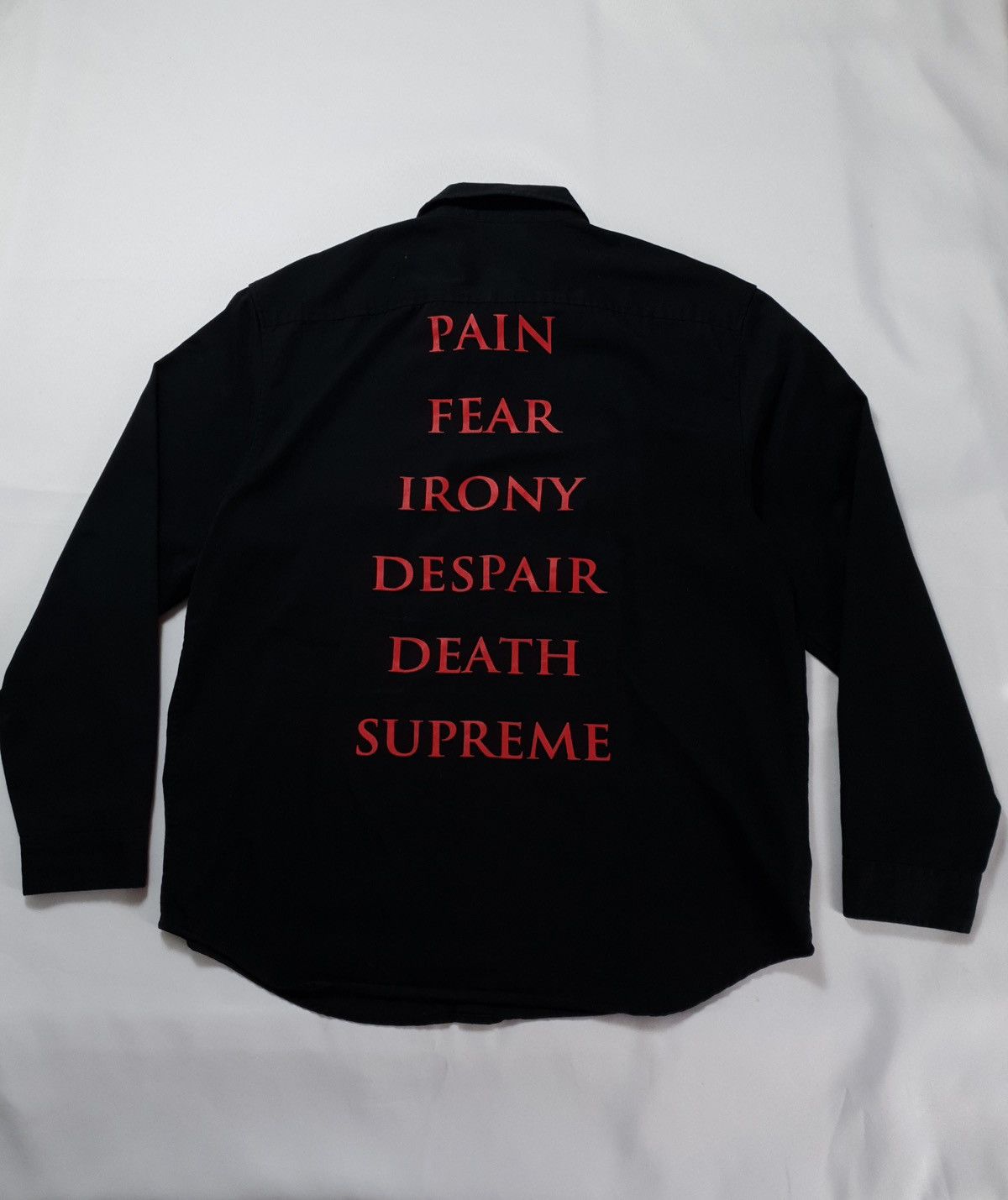 Supreme Supreme Bunnies S/S Work Shirt Angel's Pond Black XL | Grailed