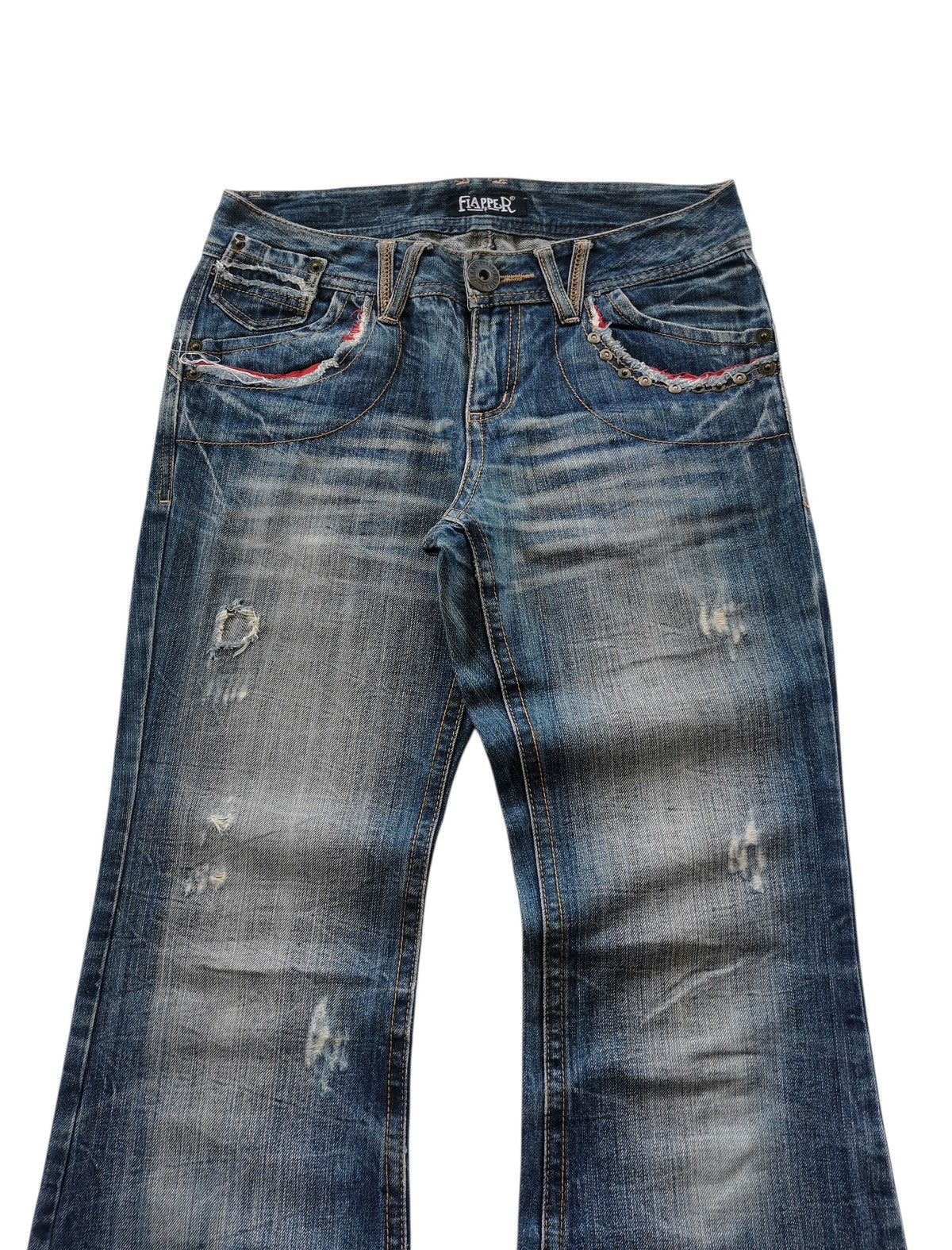Le Grande Bleu (L.G.B.) Fiappar Distressed Flare Jeans 🔹LGB Inspire Size US 30 / EU 46 - 5 Thumbnail