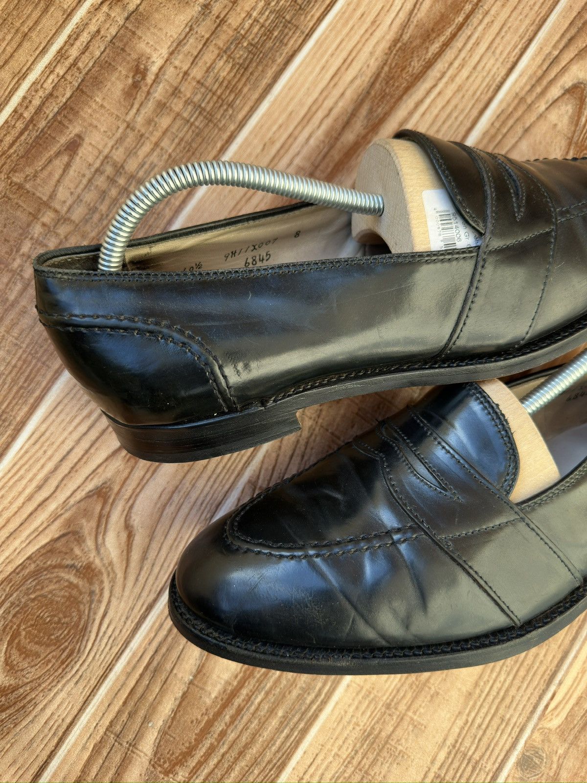 Alden Alden Leather Shell Cordovan Loafers Black Size US 10.5 / EU 43-44 - 10 Thumbnail