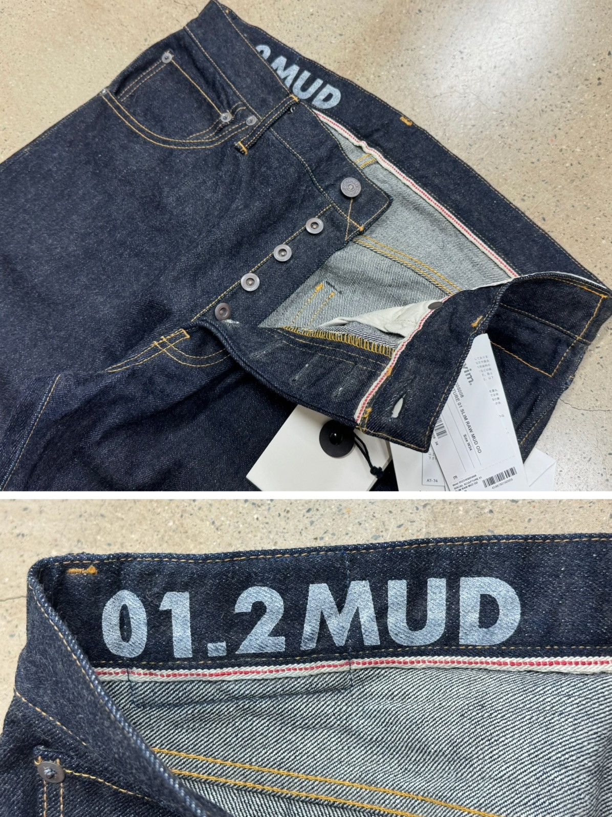 Visvim Visvim 23ss SOCIAL SCULPTURE 01.2 01 SLIM RAW MUD OD W34L30 Size US 34 / EU 50 - 3 Thumbnail