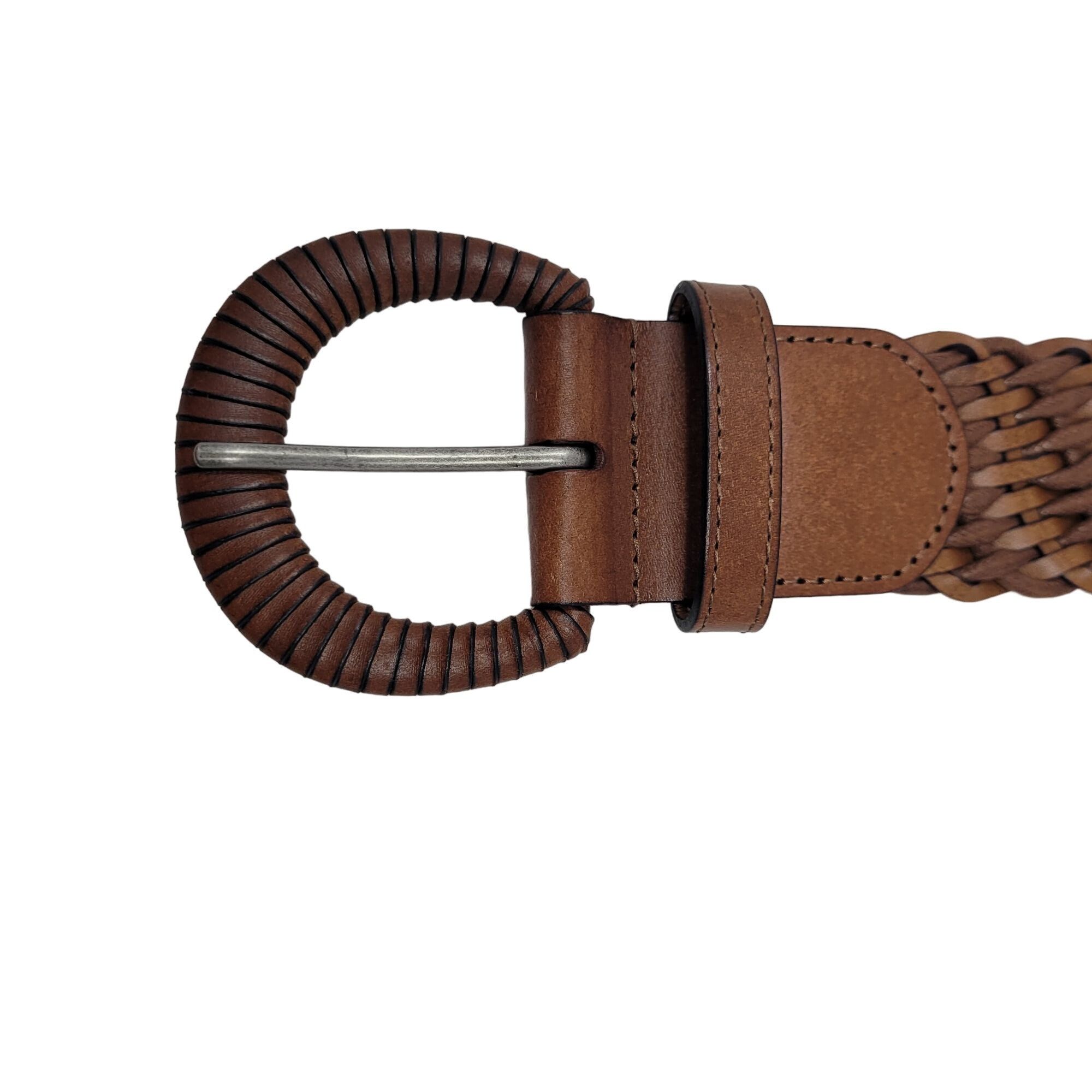 Vintage Vintage Braided Brown Belt 10 Unique Woven Braided Boho Cott Size ONE SIZE - 4 Thumbnail