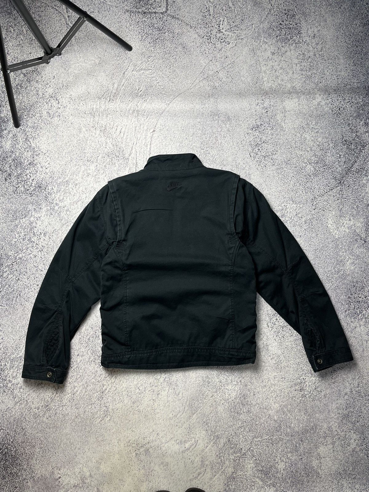 Nike Vintage Nike Denim Jacket omber Rare Pocket Zip Size L/ Size US M / EU 48-50 / 2 - 21 Thumbnail