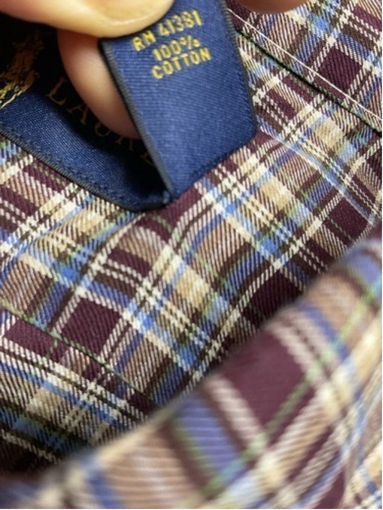 Ralph Lauren Ralph Lauren Bordo Plaid Flannel Button Up Shirt Men XL Size US XL / EU 56 / 4 - 3 Thumbnail