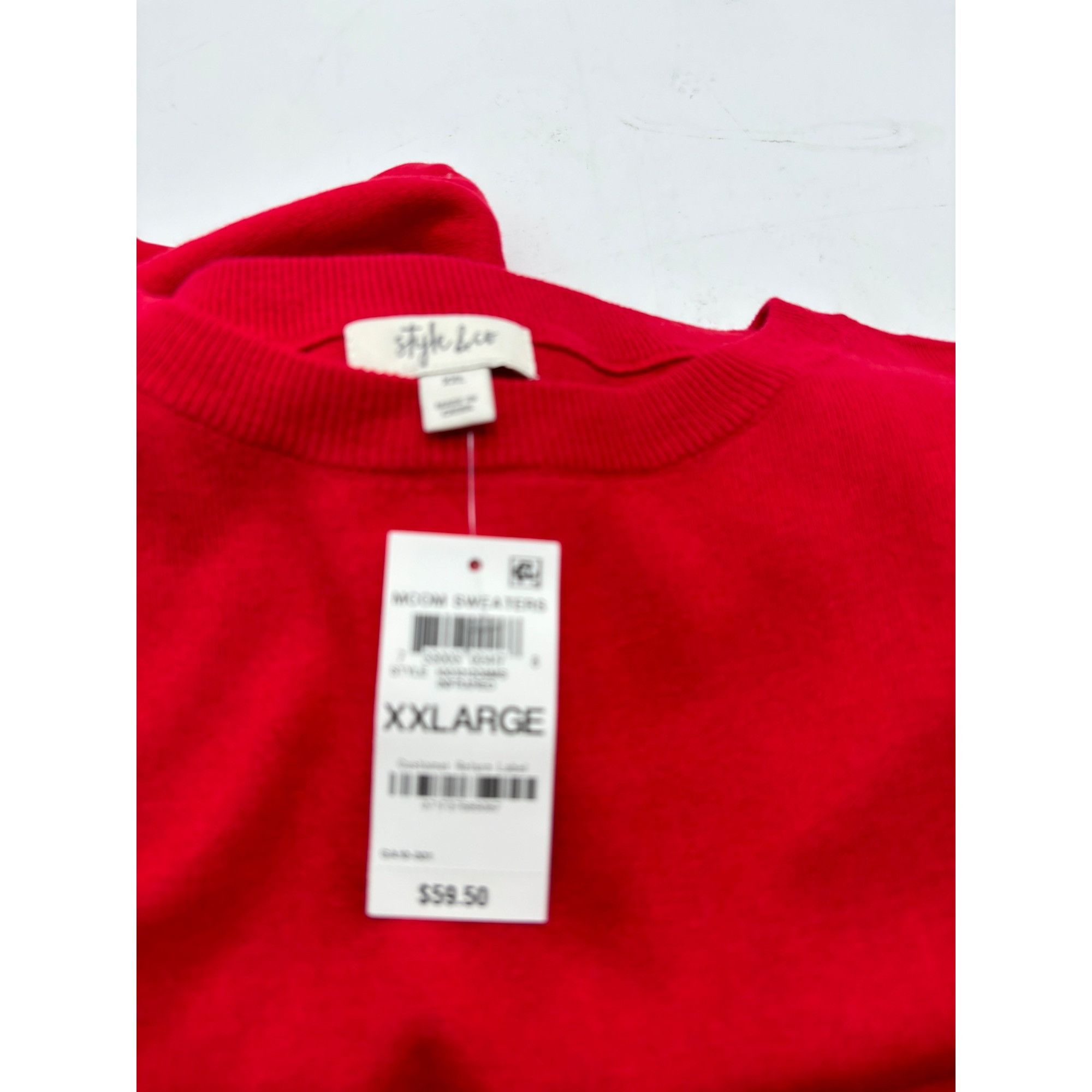 Style & Co Style & Co Chiffon-Hem Tunic Sweater, Infrared, Sz. 2XL Size XXL / US 16-18 / IT 52-54 - 8 Thumbnail