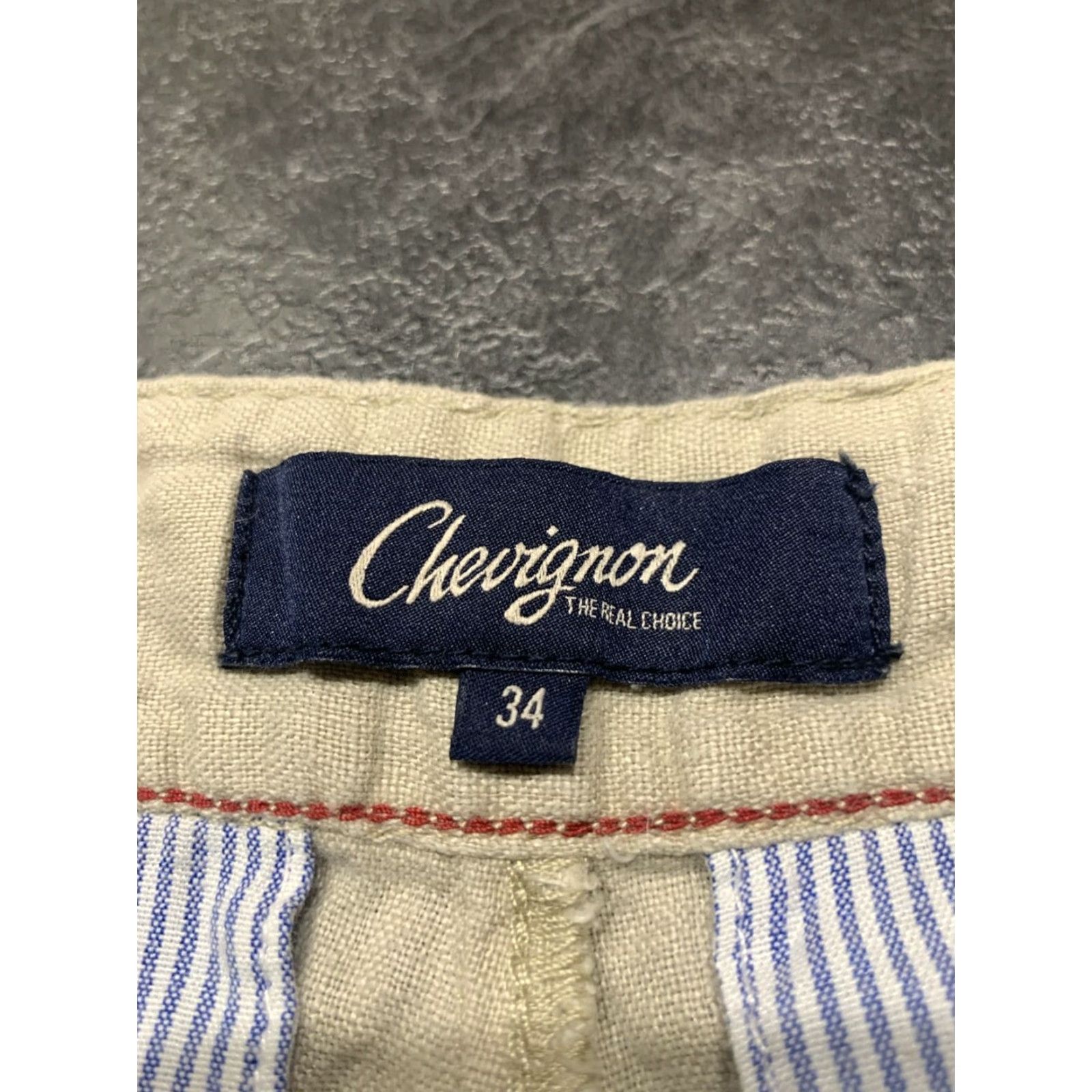 Vintage VINTAGE CHEVIGNON Cargo Shorts 34 Beige Denim 80s 90s Mens Size US 34 / EU 50 - 3 Thumbnail