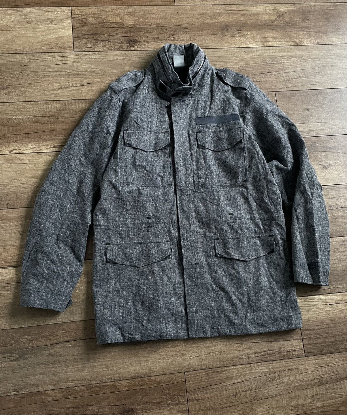 Nike RARE Nike NSW Wool M65 Military Jacket Waterproof Size US L / EU 52-54 / 3 - 1 Thumbnail