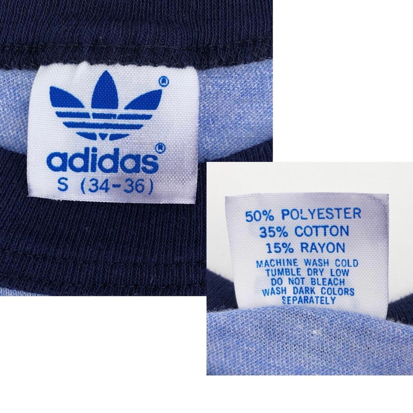 Adidas Adidas rainbow trefoil ringer tshirt 80s 1980s vintage Size US S / EU 44-46 / 1 - 3 Thumbnail