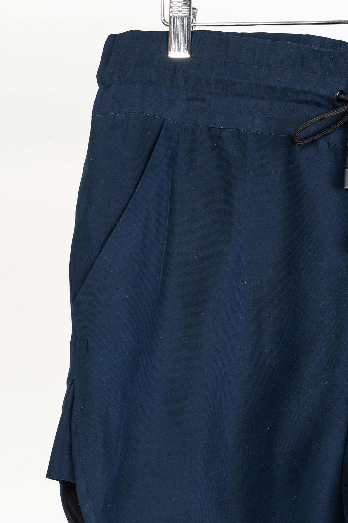 Public School Public School SS/15 Runway Navy Silk Charmeuse Boxer Shorts Size 32" / US 10 / IT 46 - 4 Thumbnail