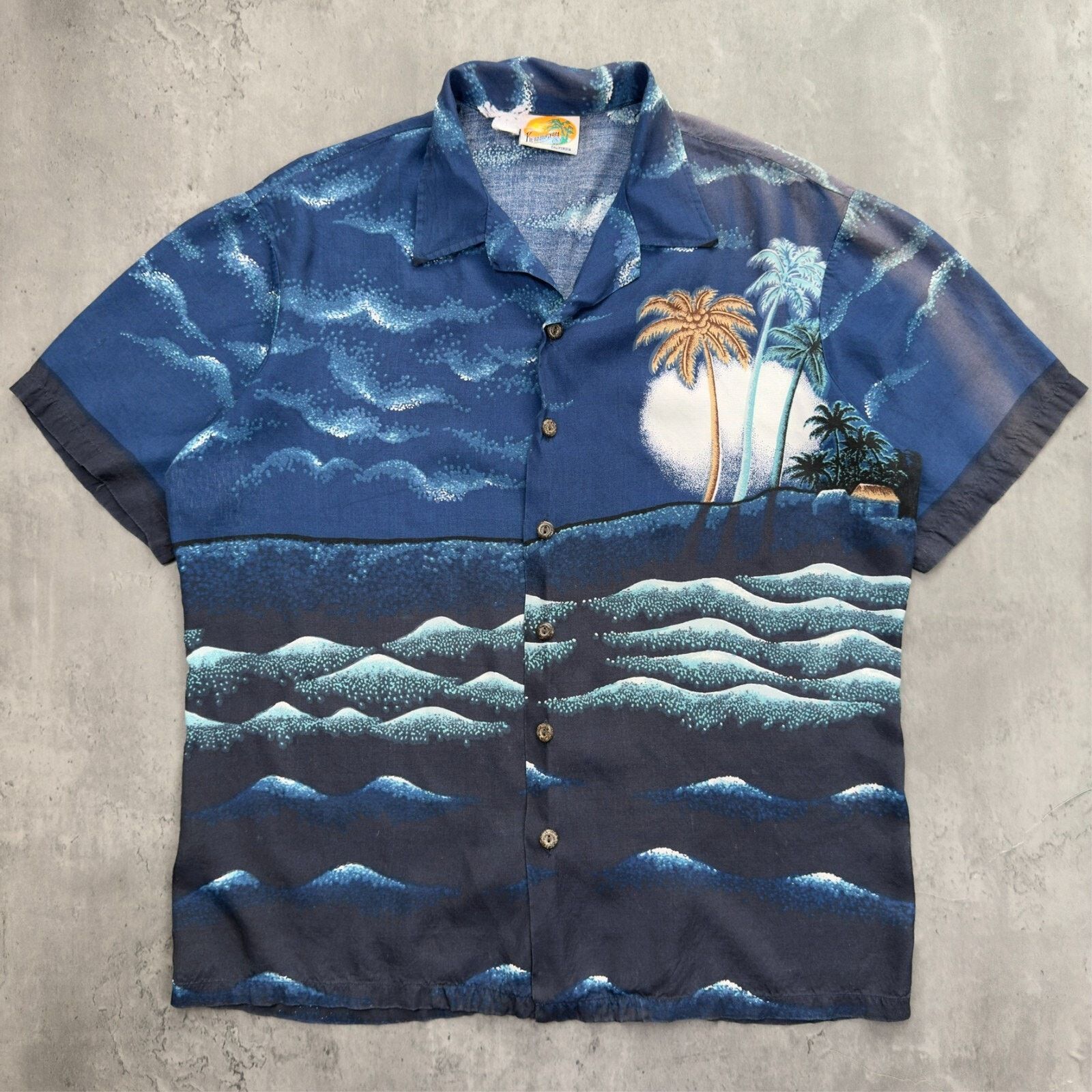 Kennington Ltd. × Vintage Vintage Tropical Faded Hawaiian Collared Button Down Shirt Size US L / EU 52-54 / 3 - 1 Thumbnail