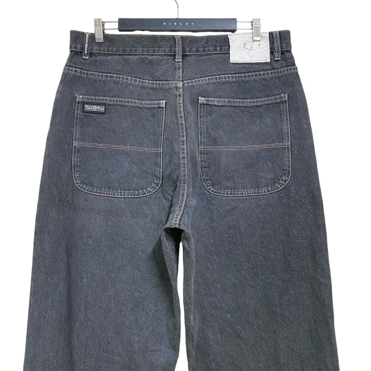 Pelle Pelle Vintage Y2K Pelle Pelle Black Denim Baggy Jeans Size US 38 / EU 54 - 9 Thumbnail