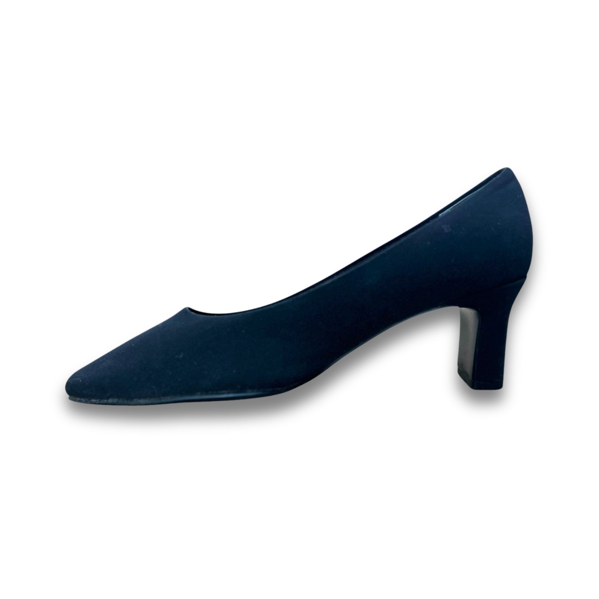 Nordstrom Nordstrom Glow 2" Black Heels Size 8 Elegant Square-Toe Pump Size US 8 / IT 38 - 6 Thumbnail