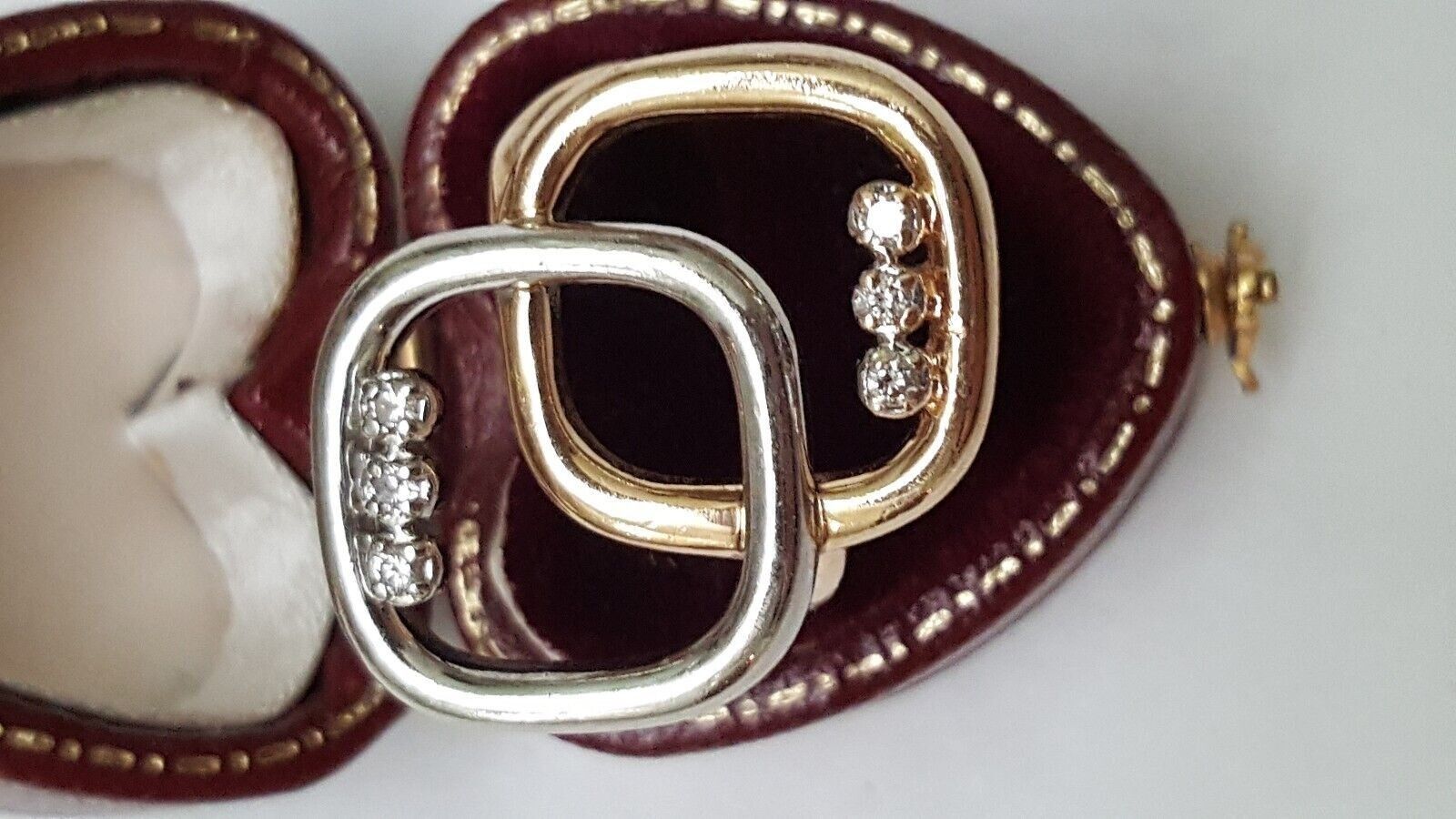 Other Amazing Art Deco 14k Yellow & White Gold .50ct Diamonds Ring Size ONE SIZE - 2 Thumbnail