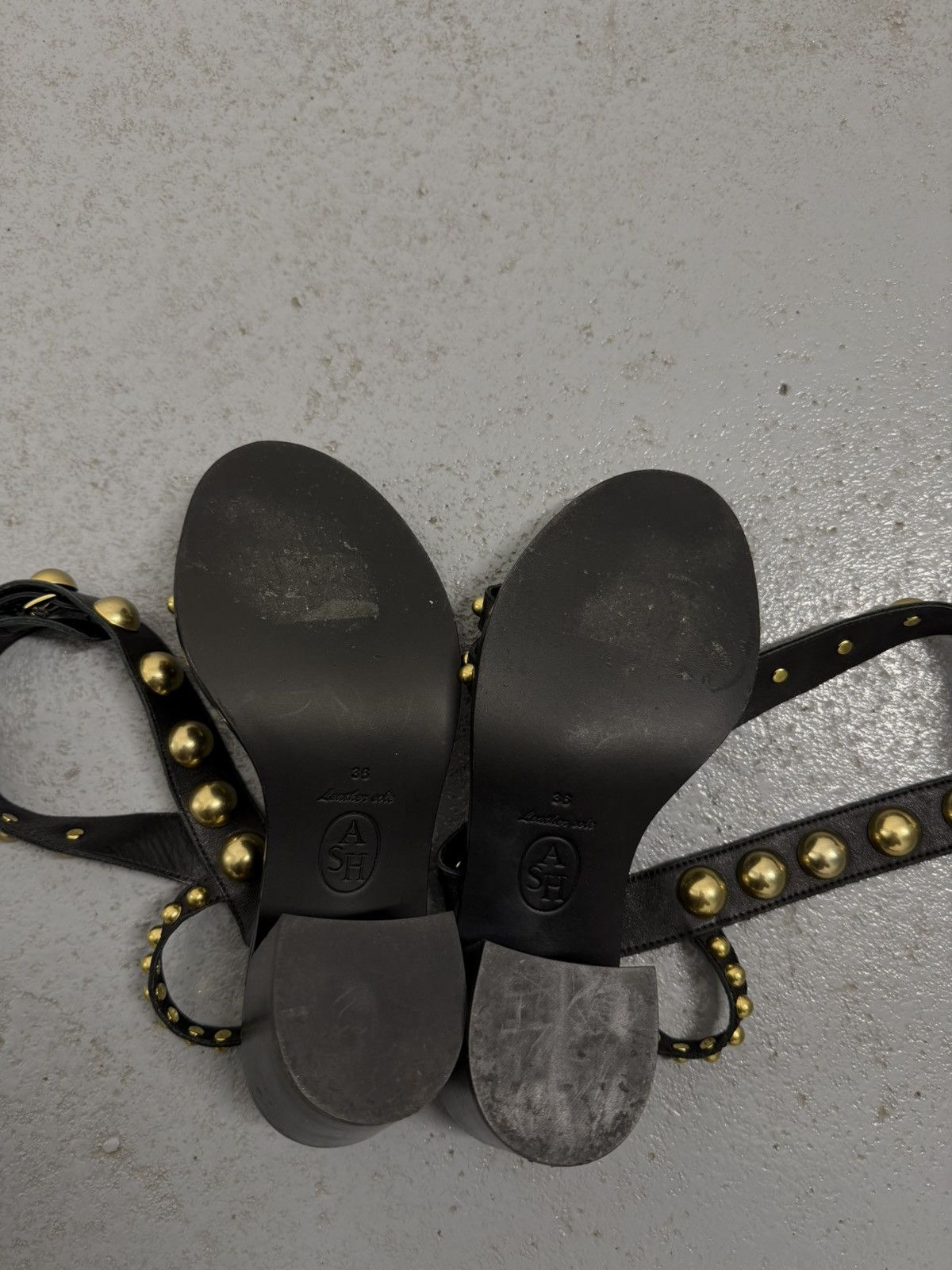 ASH Ash Studded Leather Heel Sandals Size US 6 / IT 36 - 10 Thumbnail